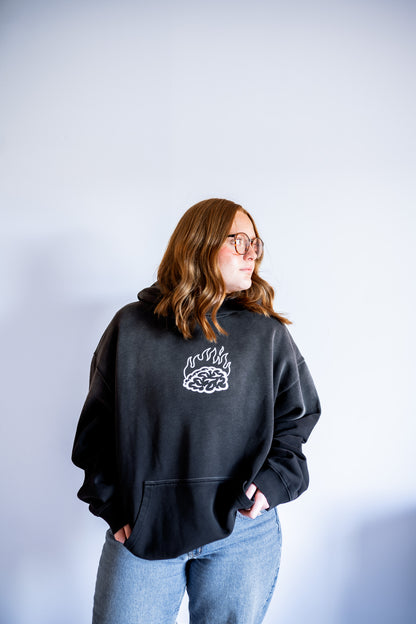 "NEW MIND" HOODIE (BLACK)