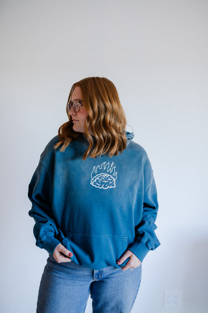 "NEW MIND" HOODIE (BLUE)